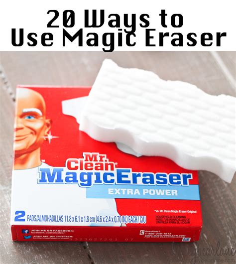 The ultimate cleaning tool: White magic erasers